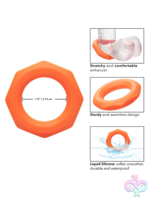 Alpha Liquid Silicone Sexagon Ring for Couples