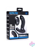 Black moving bead prostate stimulator with wireless remote by Xr Alpha-Pro