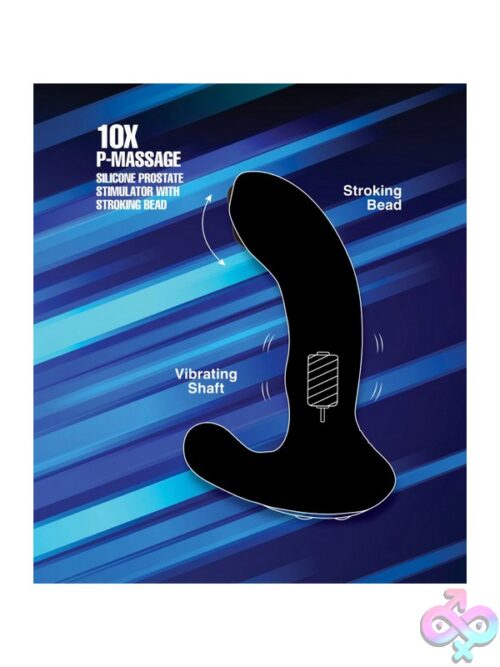 Alpha-Pro 10X P-Massage Moving Bead Prostate Stimulator – Black - Image 3