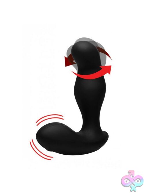 Alpha-Pro 7X P-Gyro Prostate Stimulator With Rotating Shaft - Black - Image 2