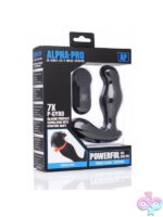 Alpha-Pro 7X P-Gyro rotating prostate stimulator in black silicone by Xr Alpha-Pro