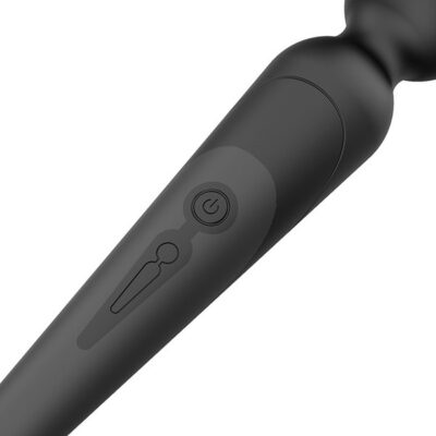 black rechargeable wand massager Amazing Wizward by Nasstoys