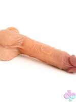 True Sensation App-Controlled Thrusting & Warming Dildo – Beige - Image 3