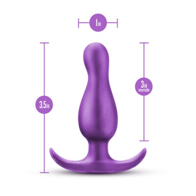 Anal Adventures Matrix Quantum Plug Galactic Purple vibrating anal plug by Blush