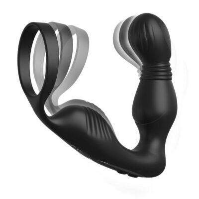 Anal Fantasy Elite Ass Gasm P Spot Milker Black by Pipedream curved prostate massager with c-ring