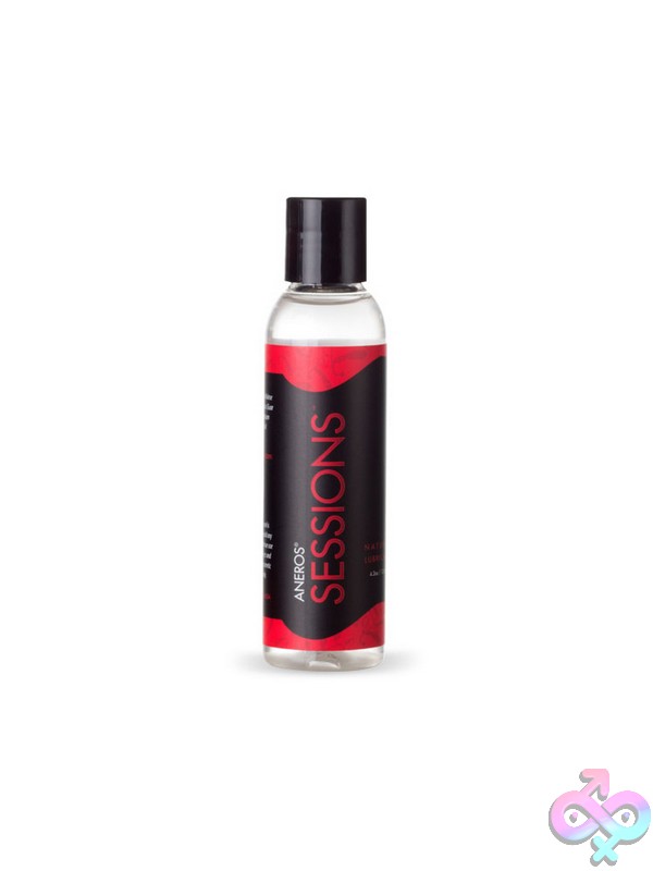 Discreet-Toys-Aneros-Sessions-Lube-4-2Oz-Nu-As-1560 Clear Water-Based Personal Lubricant 4.2 Oz Bottle By Aneros