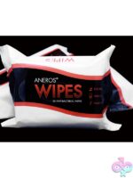 White toy-safe cleansing wipes 25-pack by Aneros