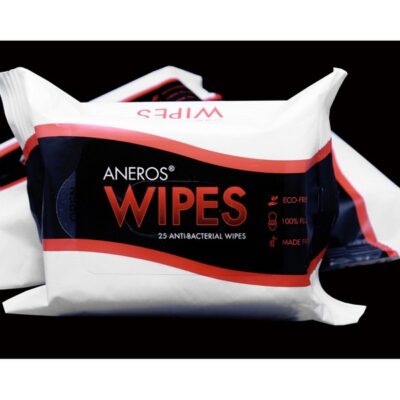 White toy-safe cleansing wipes 25-pack by Aneros