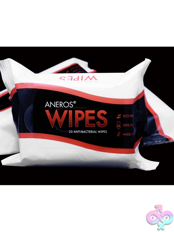 Discreet-Toys-Aneros-Wipes-Nu-As-1621 White Toy-Safe Cleansing Wipes 25-Pack By Aneros