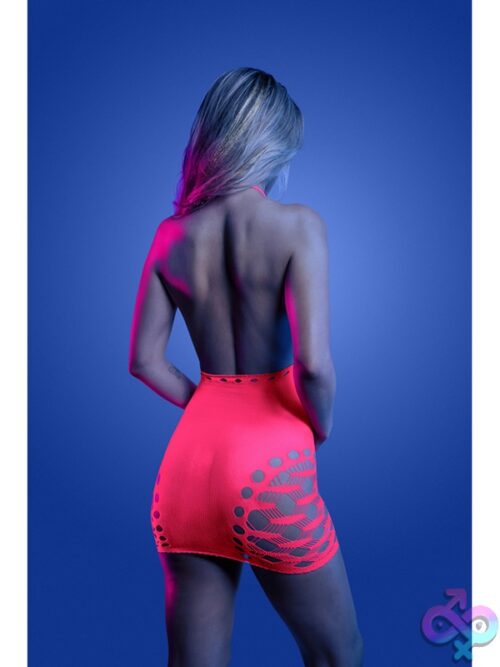 Aphrodisiac Uv Reactive Halter Dress With Pasties - Image 3