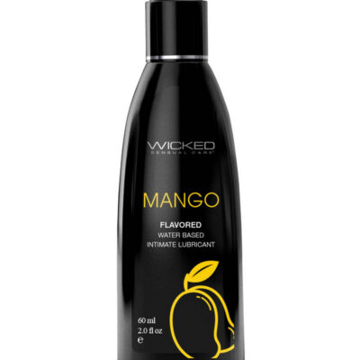 Aqua Mango Flavored Water Based Intimate Lubricant by Wicked Sensual Care