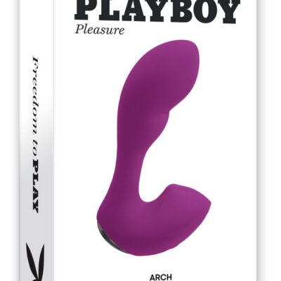 Flexible purple G-spot and clitoral stroking vibrator by Playboy Pleasure