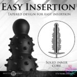 Ass Puffer Nubbed Inflatable Silicone Anal Plug - Black - Image 2