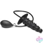 Ass Puffer Nubbed Inflatable Silicone Anal Plug - Black - Image 7