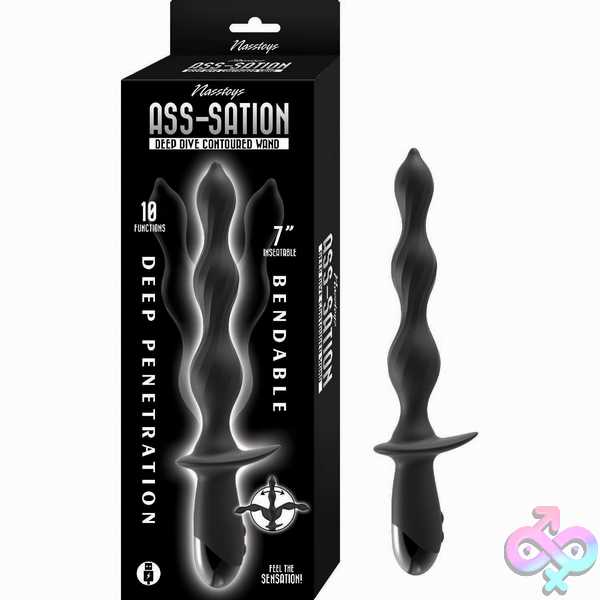 Discreet-Toys-Ass-Sation-Deep-Dive-Contoured-Wand-Black-Nw3300-1 Ass-Sation Deep Dive Contoured Wand - Black - Image 1