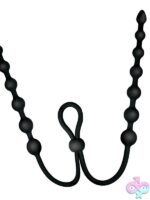 Ass-Sation Dual Silicone Anal Beads Black - Image 2