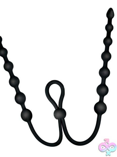 Ass-Sation Dual Silicone Anal Beads Black - Image 2