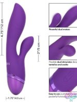 Aura Dual Lover Rabbit Vibrator in Purple - Image 3
