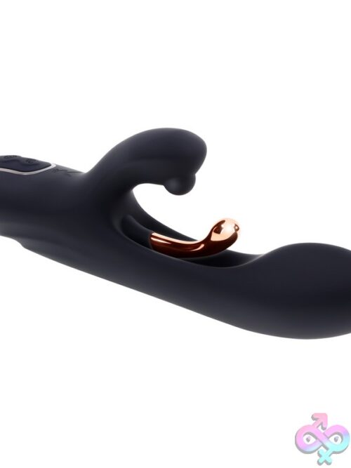 Aureus Dual Stimulation Rabbit Vibrator In Black - Image 3