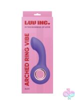 Arched Ring Vibe vibrating anal ring in green and purple by Luv Inc