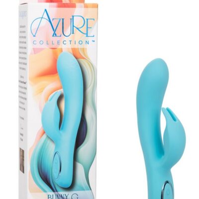 Azure Collection Bunny G dual-motor rabbit vibrator in blue silicone by California Exotic Novelties