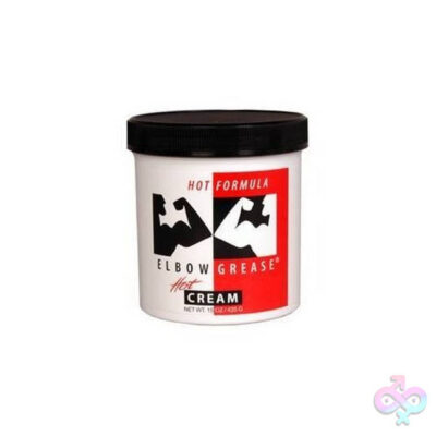 Elbow Grease Hot Cream 15 Oz by B. Cummings warming lubricant jar