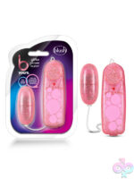 B Yours Glitter Power Bullet blue wired bullet vibrator by Blush
