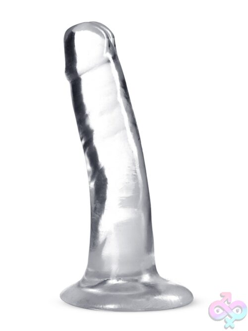 Crystal Dildo B Yours Plus Hard &Amp; Happy Clear By Blush With Suction Cup Base — Clear Tpe