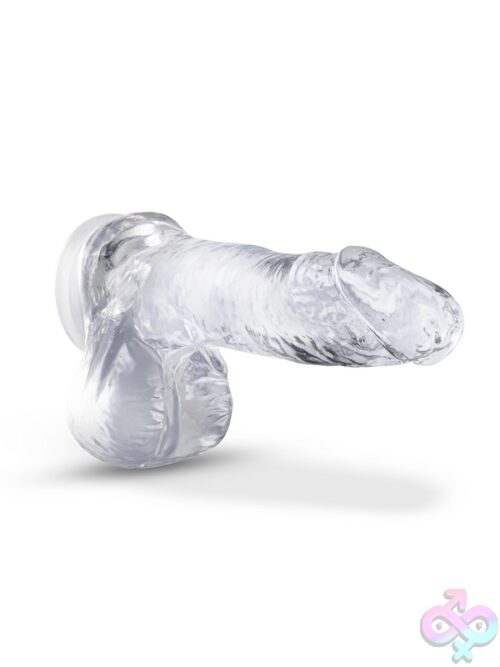 Clear Realistic Dildo B Yours Plus Ram N Jam By Blush With Suction Cup Base — Discreet Toys