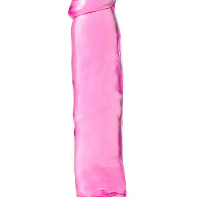 B Yours Plus Thill N Drill Pink Dildo by Blush — 9.5 inch TPE suction cup dildo