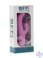 Scarlet Mini Truster heated thrusting rabbit vibrator in purple silicone by Closet Collection