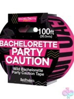 100-foot pink vinyl bachelorette party caution tape by Hott Products