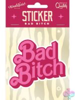 Barbie-inspired Bad Bitch pink vinyl sticker waterproof by Wood Rocket