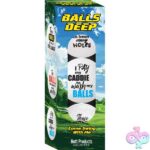Balls Deep Funny Slogan Golf Balls Assorted Slogan 3pk