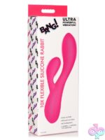 Flexible pink silicone rabbit vibrator with dual motors by Xr Bang!