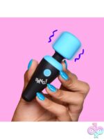 10x Vibrating Mini Silicone Wand - Blue - Image 6