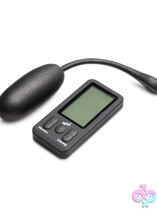 Bang! 25X Platinum Series Plush Vibrating Egg With Remote – Black - Image 2
