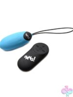 Bang! 28X Grooved Silicone Egg Vibrator – Blue - Image 2
