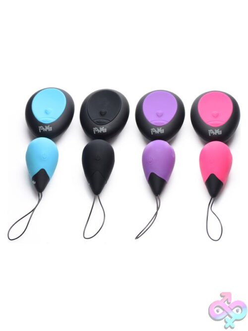 Bang - 10X Silicone Vibrating Egg - Blue - Image 5