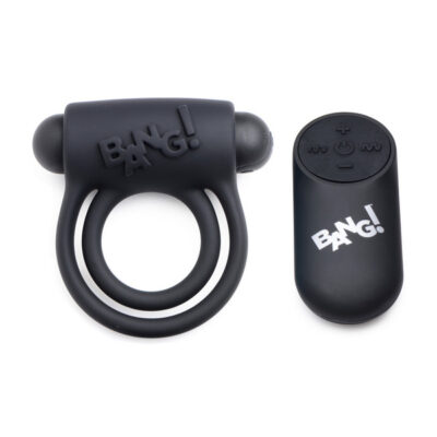 Bang Silicone Cock Ring and Bullet with Remote Control in Pink by XR Brands