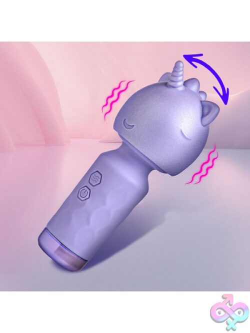 Unicorn Silicone Wand - Lavender - Image 4