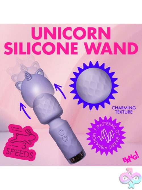 Unicorn Silicone Wand - Lavender - Image 5
