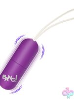 Purple Vibrating Egg Multi-Speed Bang! by XR Brands — 3 speeds, 17 patterns, wired remote