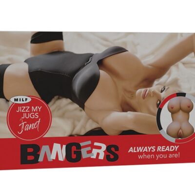 Jizz My Jugs Janet life size beige TPE stroker with dual entry points by Bangers