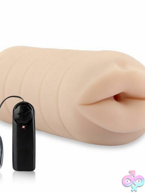 Vibrating Blowjob Masturbator – Beige - Image 2