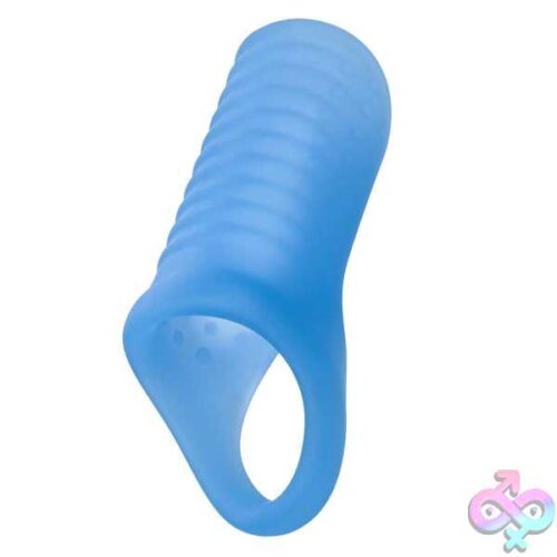 Basic Essentials Liquid Silicone Pleasure Enhance - Blue - Image 3