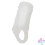 Basic Essentials Liquid Silicone Stimulation Enhancer - Clear - Image 3