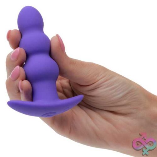 Basic Essentials Rechargeable Beaded Probe - Purple - Image 4