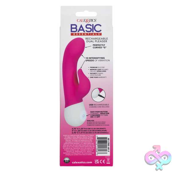 Discreet-Toys-Basic-Essentials-Rechargeable-Dual-Pleaser-Pink-Se1765403 Basic Essentials Rechargeable Dual Pleaser - Pink - Image 1