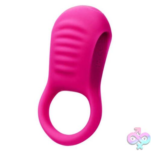 Basic Essentials Rechargeable Ridge Rider Ring - Pink - Image 3